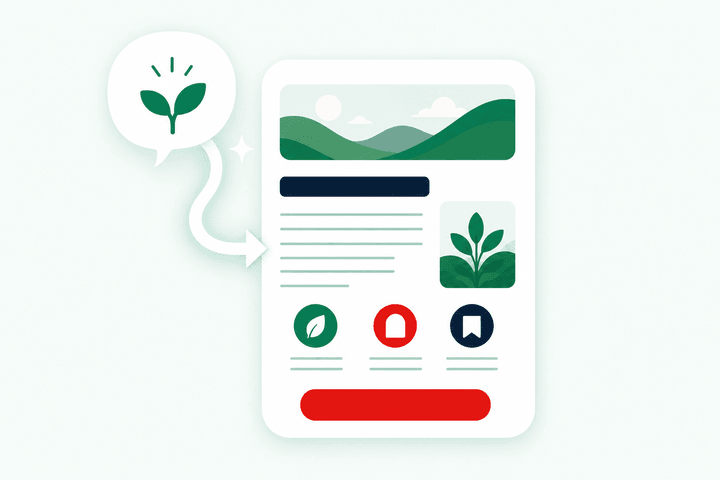Illustration: Das digitale Marketing-Team erstellt Marketingtexte