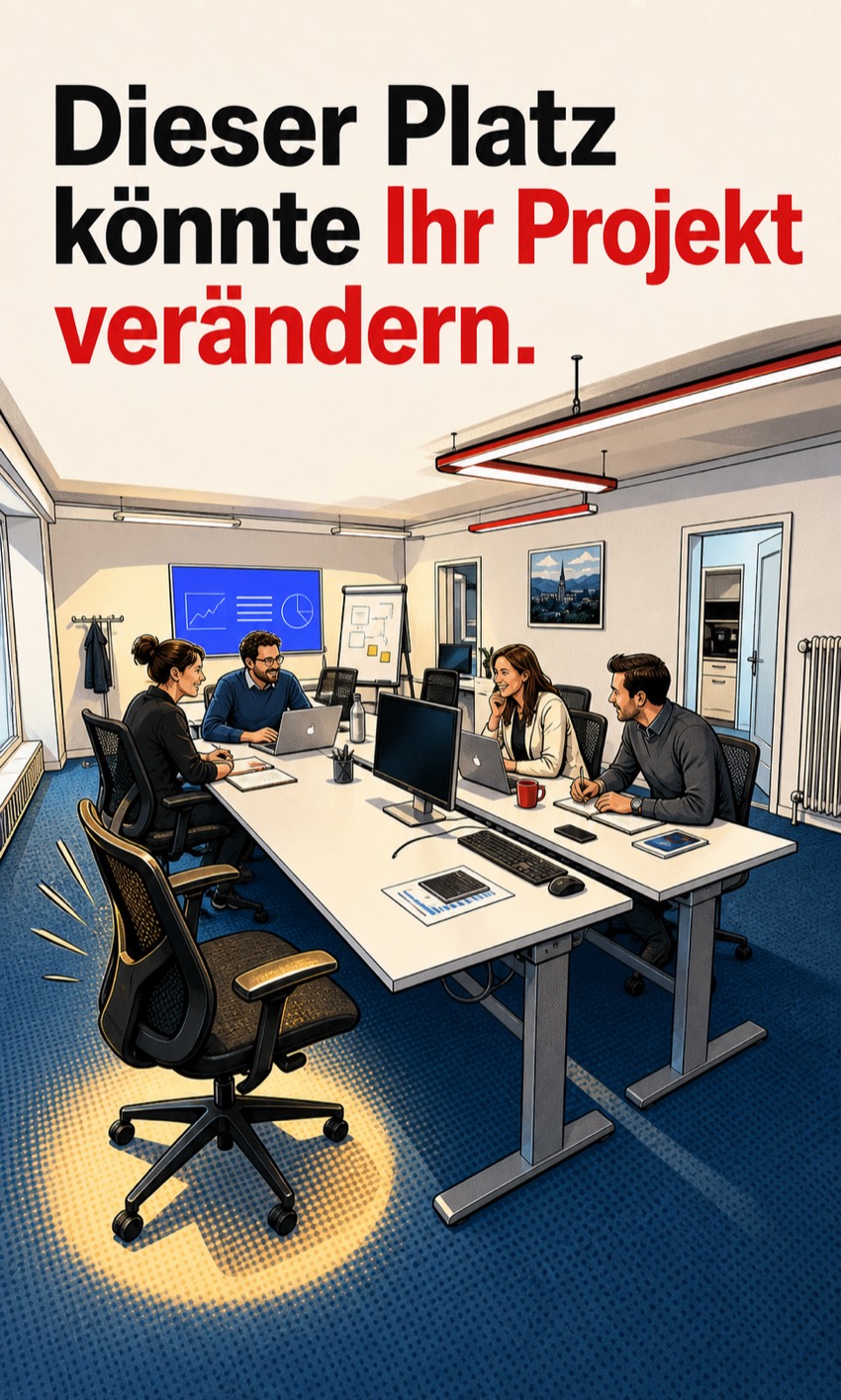 Illustrierter Go LIVE Day Workshop mit einem freien Platz