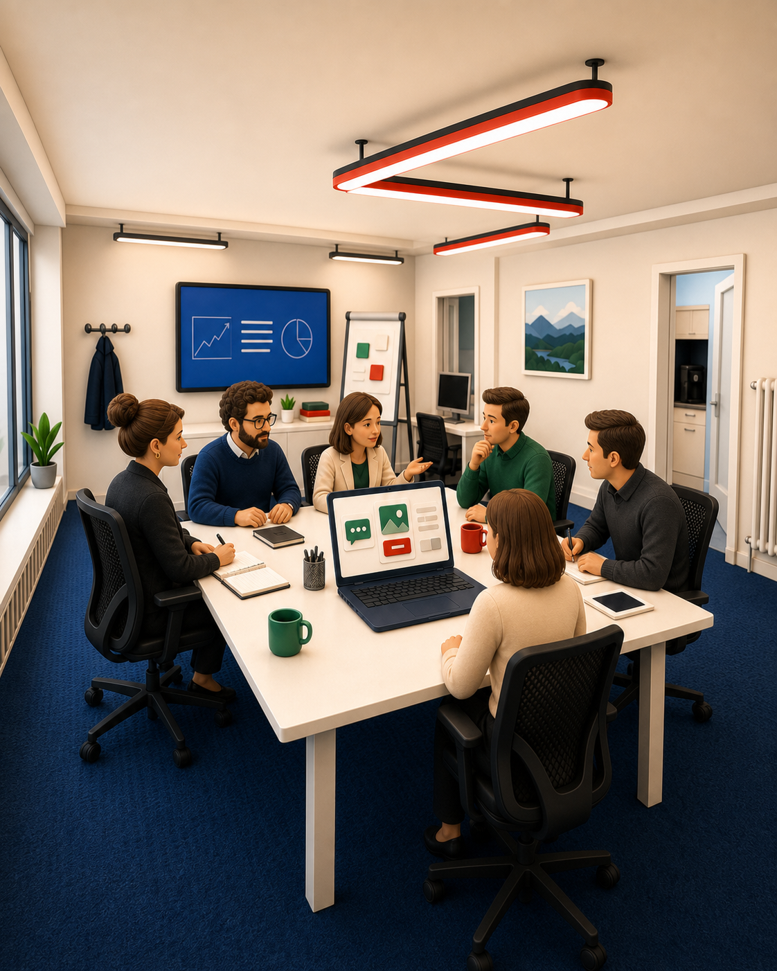 SwissMadeMarketing Team entwickelt gemeinsam ein ChatGPT Ads-Konzept
